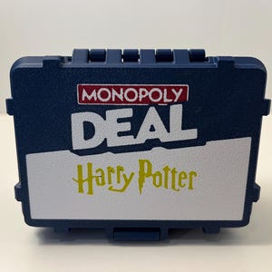 Monopoly Deal Harry Potter Card Box - 3D Printed Deck Holder - Custom Colors