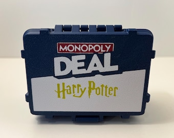 Monopoly Deal Harry Potter Card Box - 3D Printed Deck Holder - Custom Colors