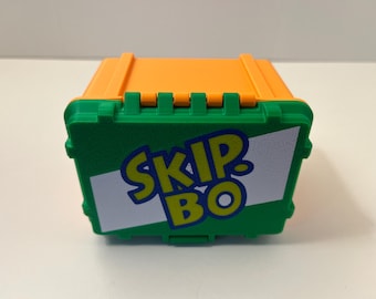 Skip‑Bo Card Storage Box - 3D Printed Case - Colors in Pictures or Custom