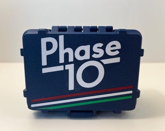 Phase 10 Card Storage Box - 3D Printed Case - Custom Colors - Card Game Organizer