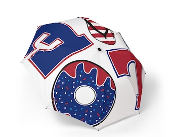 Paraguas con temática del Día de los Caídos