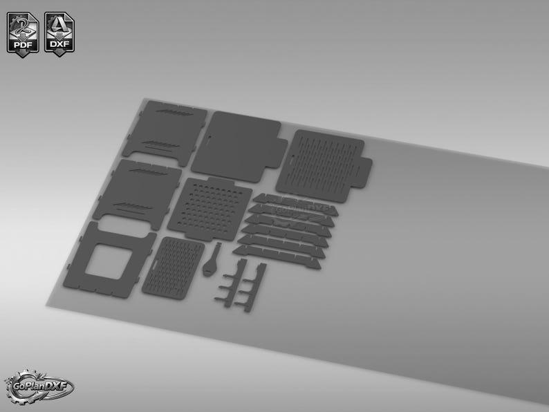 Dxf Component Models Portable Camping Stove DXF File | CNC Plasma Grill Design (digital ...