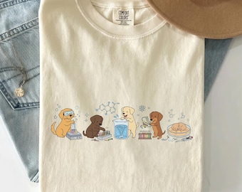 Science Dog Comfort Colors Shirt, Cute Chemistry Teacher Tee, Women in STEM Apparel, Vet Tech T-Shirt, Lab Technician Gift, Dog Lover Top