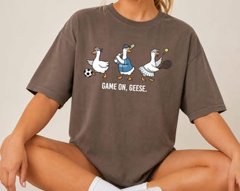 Game On Geese Shirt, Goose Lover Sweatshirt, Funny Goose Shirt, Silly Goose Sweatshirt, Football Fan Gift, Sports Fan Shirt, Game Day Shirt