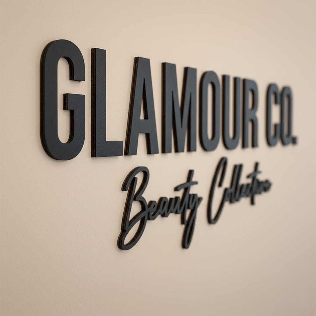 Wood Logo Sign | Rustic Business Branding Decor | Custom Shop Studio ...