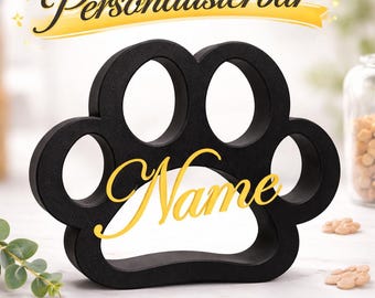 Personalized paw print decorations – Made with love for your furry friend