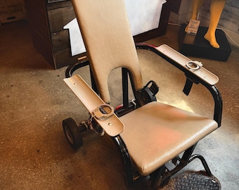Vintage Restraint Chair – Psychiatric / Correctional Institutional Equipment – Oddity Creepy Display – 1970’s–1990 ‘s