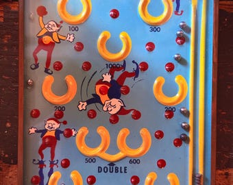 Antique Flip-M-Up Pocket Pinball Game w/ Original Box Fully Working 1940s-1950s