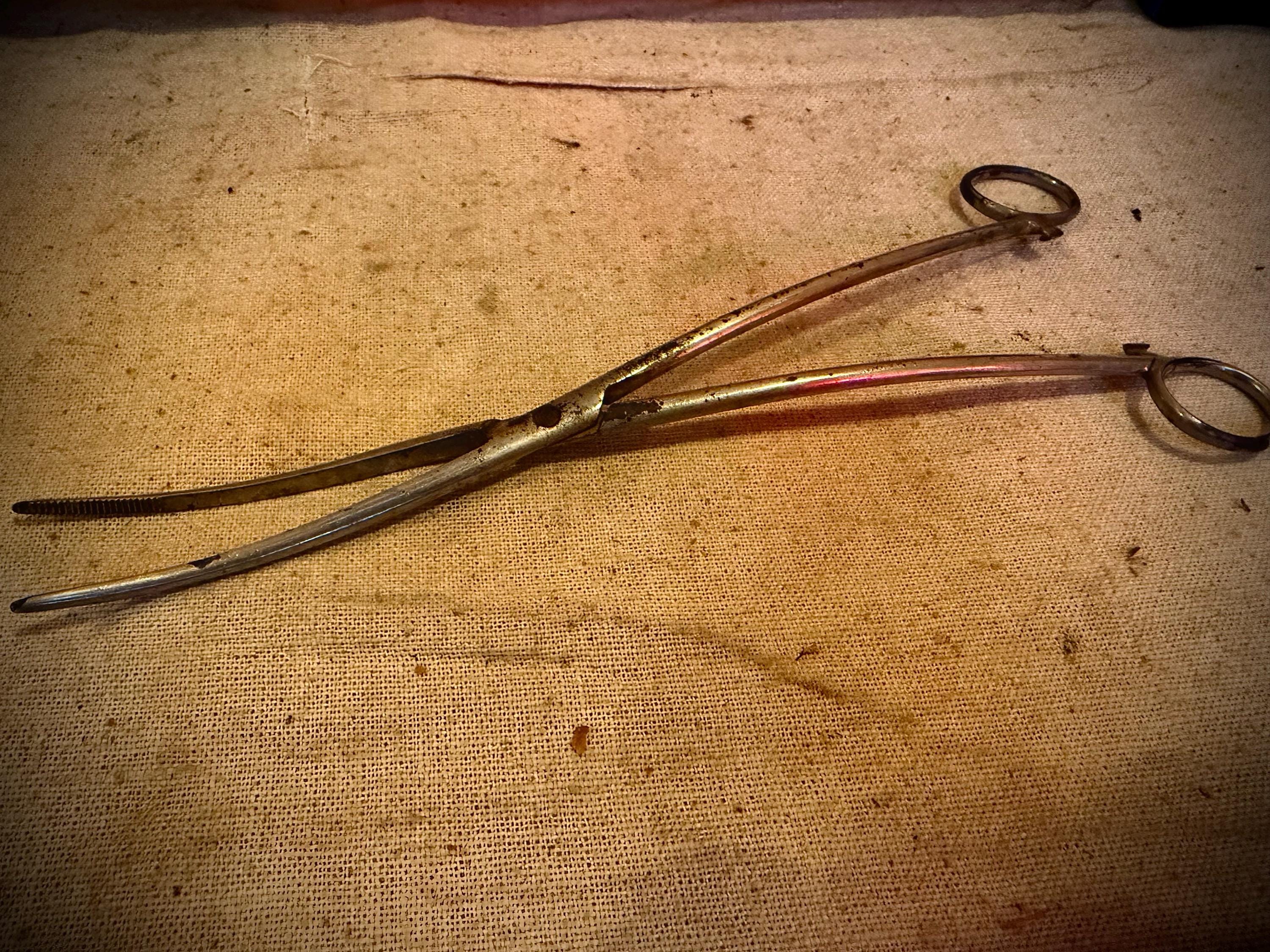 Strange Scientific Instruments Devices Antique Medical Instrument Lot – Creepy Oddity Surgical Tools Syringe ...