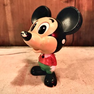 Vintage Working Mickey Mouse Pull String Talking Toy Figure – 1960s–1970s image 3