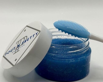 Lipscrub: fluisterkokosolie, vitamine E, munt, citroenglans