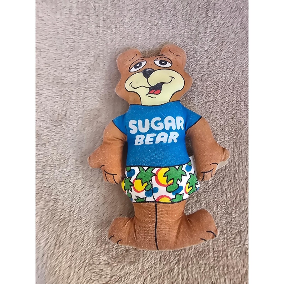 Vintage Sugar Bear Plush General Foods Cereal Mascot Tropical