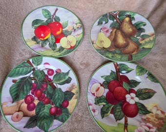I Godinger & Co Home Essential Frukt Dessertstallrikar Set med 4 Botaniska 7,5 tum