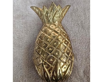 Vintage Brass Pineapple Door Knocker Tropical Welcome Home Decor PWF Taiwan