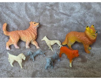 1960 年代のビンテージ プラスチック製おもちゃの動物 - Etsy 日本