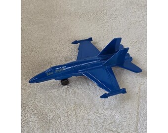 Vintage Blue Angels F/A-18 Hornet Diecast Metal Fighter Jet Pencil Sharpener
