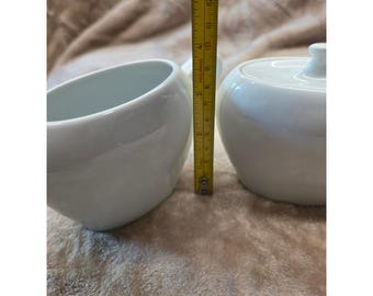 Vintage Mikasa SL 135 Porzellan Milchkännchen und Zuckerdose Set Portugal MCM