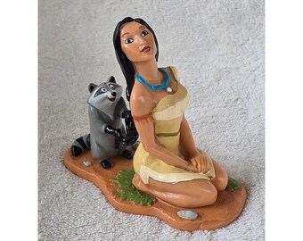 Disney Pocahontas Meeko Figur Applause DecoPac PVC Cake Topper Vintage 3 zoll