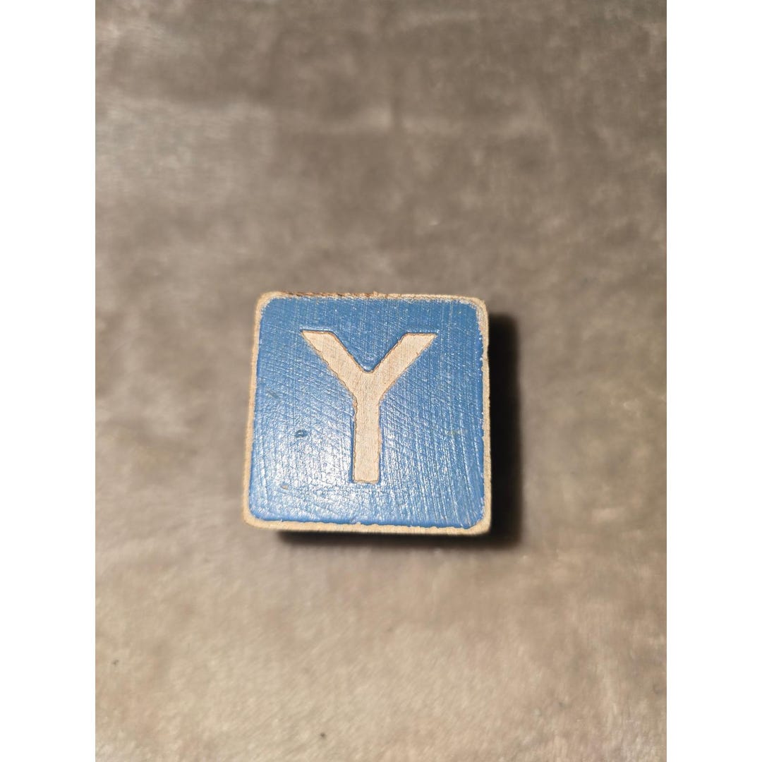Vintage Wooden Alphabet Block Letter Y G P Shoe Windmill Replacement ...