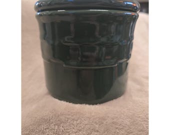 Longaberger Pottery Woven Traditions 1-Pint-Topf in Efeugrün