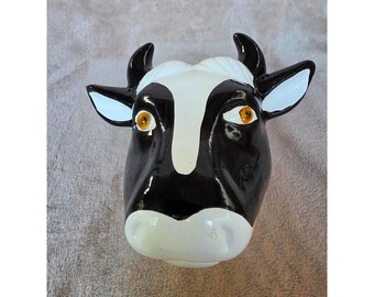 Vintage Gailstyn-Sutton Towle Ceramic Cow Head Wall Mount Farmhouse Decor