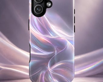 Iridescent Pearl Phone Case Holographic Abstract Case Pastel Luxury Aesthetic Cover
