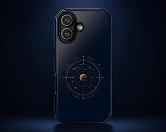 Astral Meridian Phone Case Celestial Map iPhone Case Astronomy Phone Case Dark Academia Luxury Moon Phone Cover Tough Case