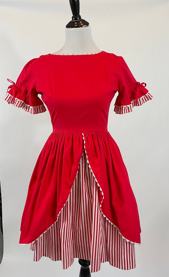 Vintage 1950s Neusteters Red Candy Cane Striped Co