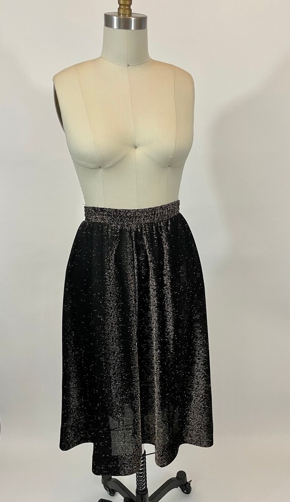 Vintage Late 1970s Joanna Gold and Black Metallic 