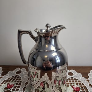 Jarra termo Stanley vintage: jarra de café de acero inoxidable, decoración de cocina retro de mediados de siglo. imagen 8