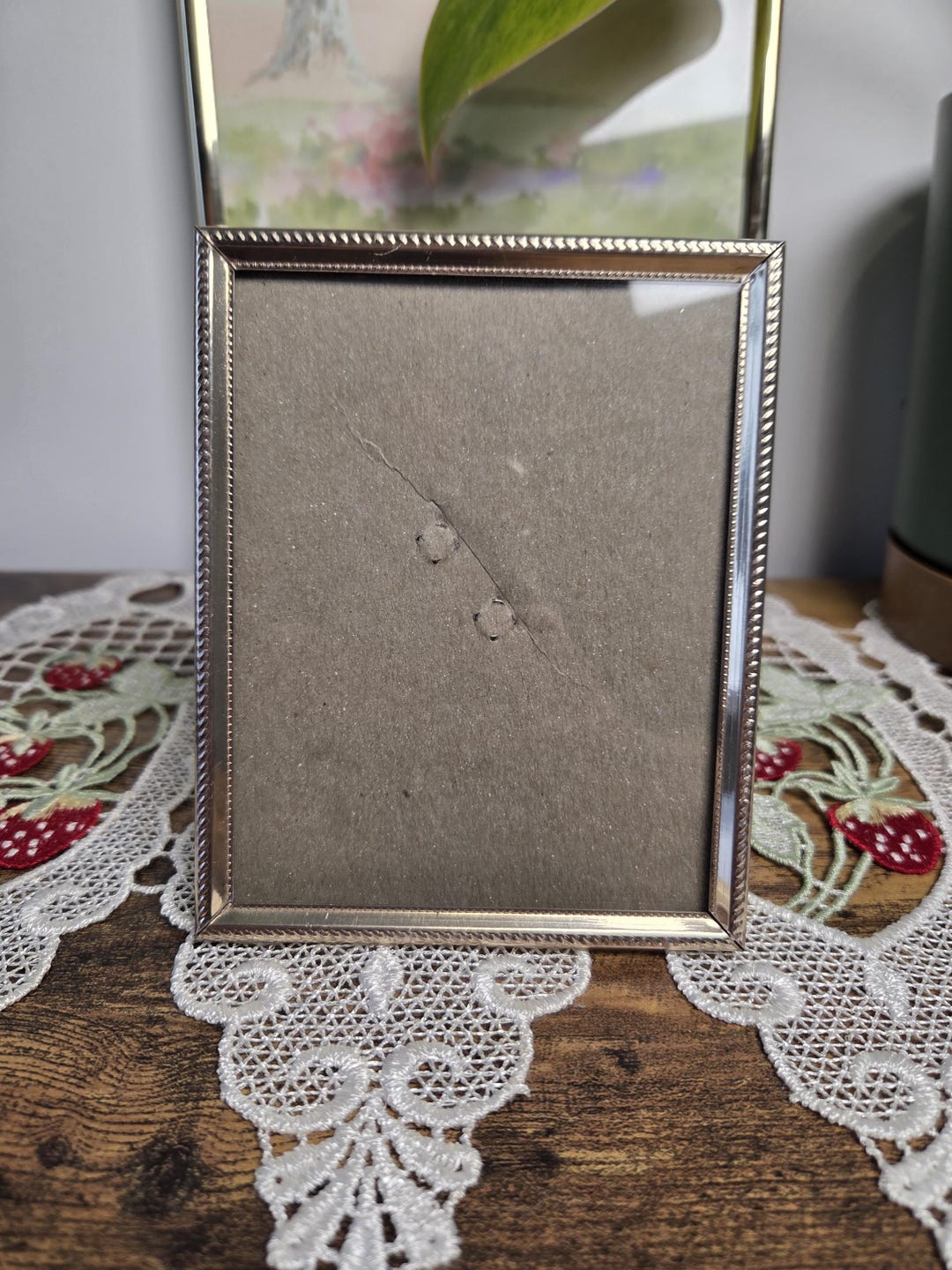 Vintage Gold Tone Picture Frame | Ornate Floral Metal Photo Frame ...