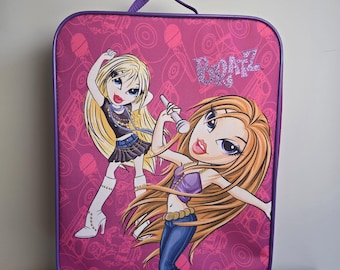 Vintage Bratz Rolling Suitcase Kids Luggage | Y2K Pink Travel Bag | MGA Entertainment Bratz Carry On | 2000s Girls Travel Case