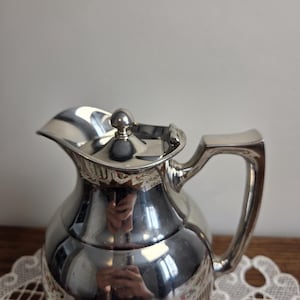 Jarra termo Stanley vintage: jarra de café de acero inoxidable, decoración de cocina retro de mediados de siglo. imagen 2