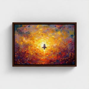 Cuadro en lienzo enmarcado de gran tamaño Xenon 2 - Estilo pintura al óleo, 20x30" / 50,8x76,2 cm