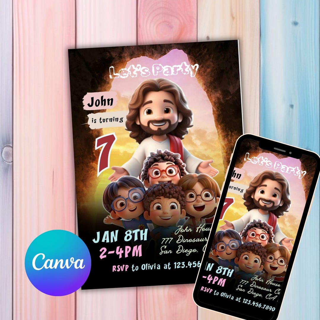 Kings Invite King of Kings Birthday Invitation Template, Royal Theme Editable Party ...