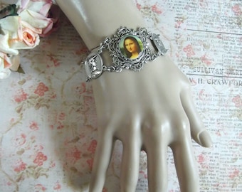Mona Lisa Filigree, Mona Lisa Bracelet, OOAK, MockiDesigns, Gift Wrapped