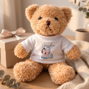 personalized grandparent memory teddy bunny sent from heaven baby gift custom plush keepsake remembrance toy newborn gift idea
