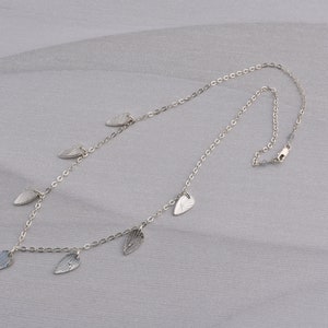 Sterling Silver Tear Drop Charm Necklace image 2