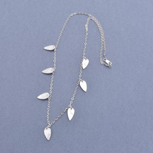 Sterling Silver Tear Drop Charm Necklace image 3