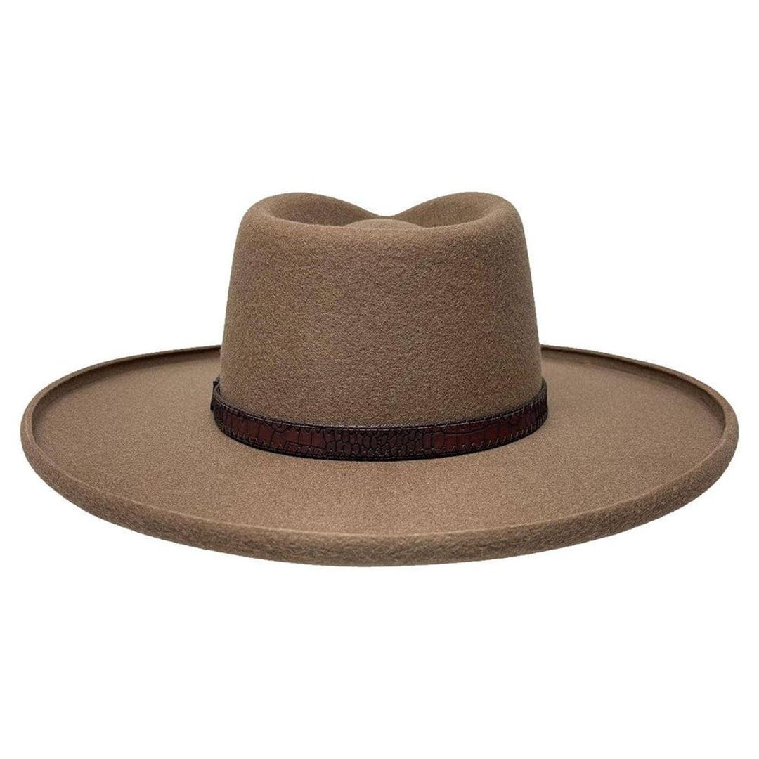Hudson Pencil Rim Felt Fedora Chic Wide Brim Vintage Women Fashion Hat ...