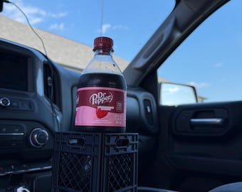 Milk Crate Cup Holder – Fits 1 Liter Bottles & Cans – Car Accessory