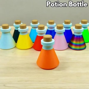 Potion Bottle Stash Jar – Cosplay Prop & Hidden Storage Container, Fantasy Potion Decor with Dual Compartments