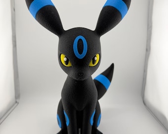 Umbreon 3D Printed Figure | Dark Pokemon Decor | Anime Collectible | Gaming Room Decoration | Handmade Gift for Pokemon Fans