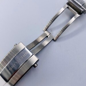24 mm Brietling vitt gummisilikon klockarmband Fkm Navitimer Avenger Superocean klocka bild 3