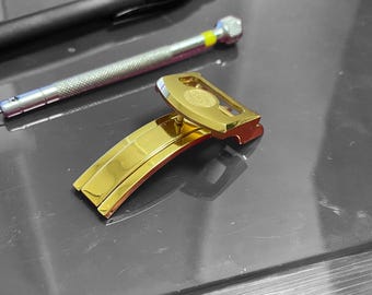 18mm IWC Yellow Gold Plated clasp buckle royal fast shipping