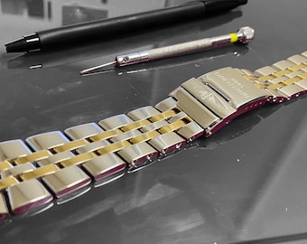 20mm/22mm/24mm Breitling 2/Tone Yellow Silver Men’s Wrist Watch Strap royal fast shipping