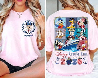 Custom Disney Cruise 2026 Shirt, Disney Family Cruise Trip T-Shirt, Personalized Minnie Mickey Nautical Tee, Disney Vacation Group Outfit