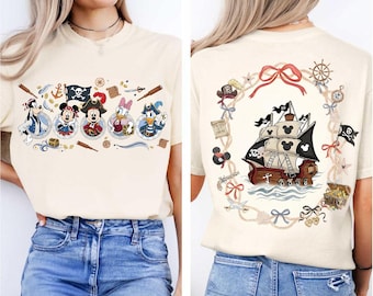 Disney Cruise Shirt, Pirate Mickey and Friends Tee, Disney Family Vacation, Pirates of the Caribbean, Disney World Trip, Cruise Wear Gift