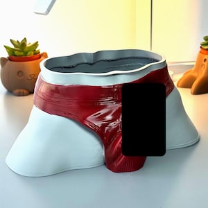Jardinière pour slip imprimée en 3D, pot de sculpture masculine, décoration de bureau moderne