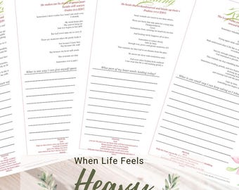 Christian Scripture Reflection Journal Pages (Digital Download)